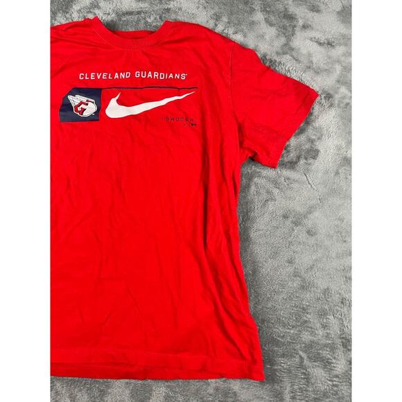 Nike Cleveland Guardians Red T-Shirt Men's XXL MLB Baseball Swoosh Logo Tee * - Picture 6 of 9